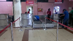 CheckIn in der Schalterhalle des Margao Airport