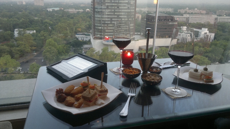 Aus der executive Lounge hatte man einen guten Blick auf Dehli