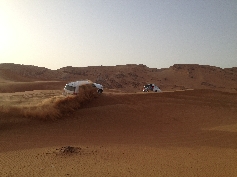 Jeepsafari ein kleiner Eindruck, da flog nicht nur der Sand