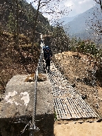 Hängebrücke und Andreas