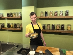 David beim Kochen