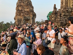 Sonnenuntergang auf Pre Rup