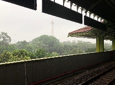 Starkregen in Jakarta 