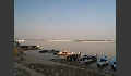 Anlegestelle für Boote am Ganges